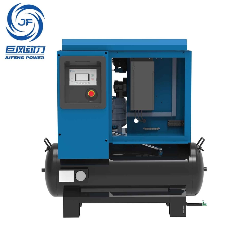 8-16bar 10hp 220v हटाने योग्य एकल-चरण स्थायी चुंबक पेंच हवा कंप्रेसर 490-980 L/min विस्थापन के साथ