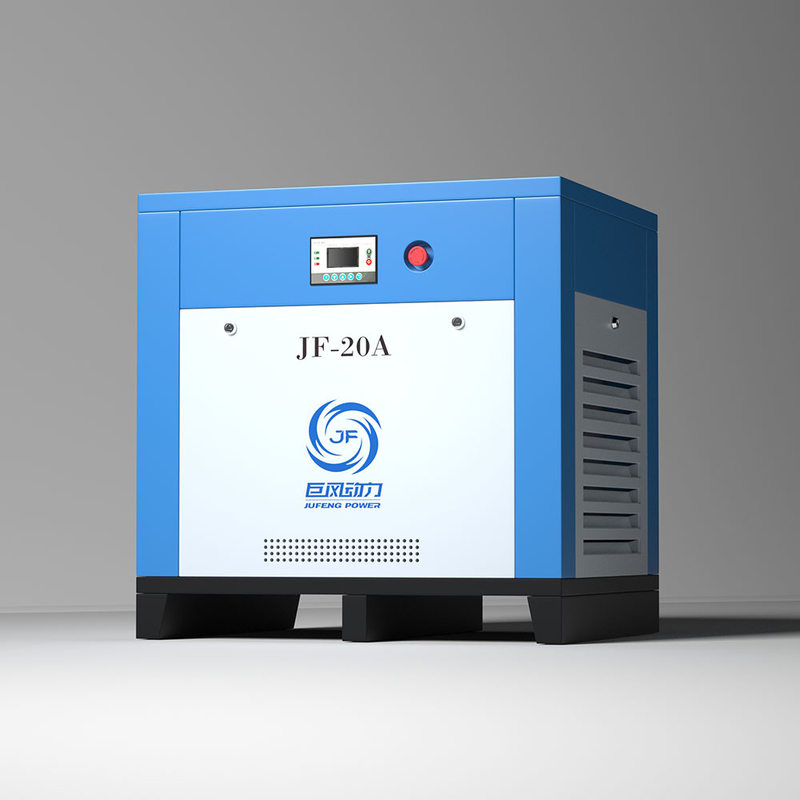 15kw 20hp प्रत्यक्ष संचालित 7-12 बार दबाव के साथ घूर्णी पेंच हवा कंप्रेसर